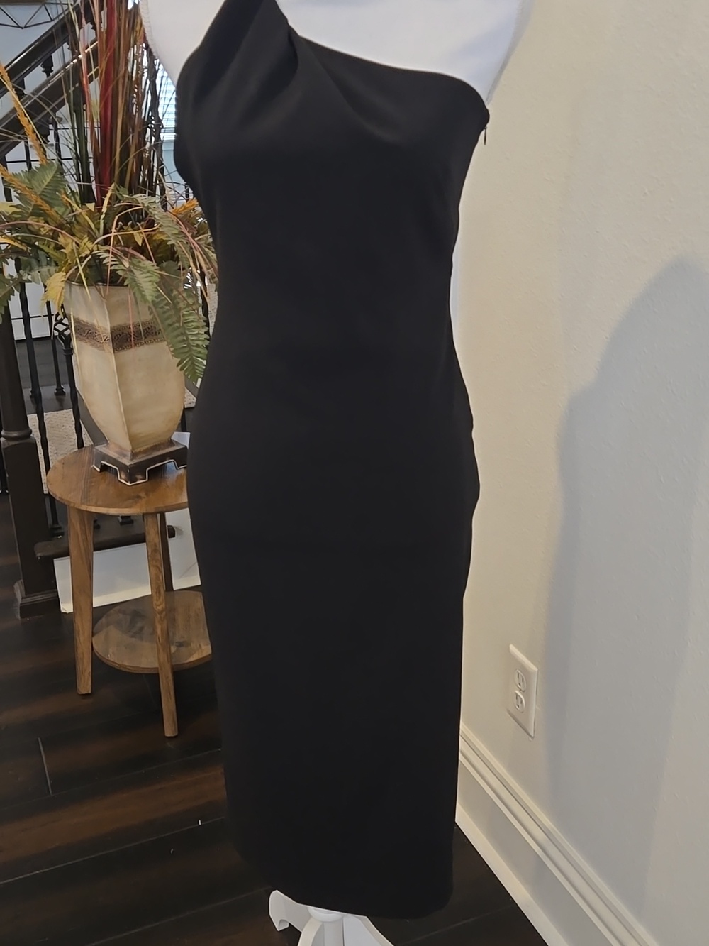 Black Zara asymmetrical cocktail dress